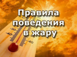 Правила поведения при сильной жаре Правила поведения при сильной жаре.